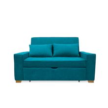 Sofa Cama Multifuncional  Hofer 180x150 Turquesa