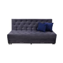 Sofa Cama Rossier Nido Tarima 180x94x80 cm Gris + Cojines