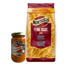 Pasta MONTICELLO penne rigate x1000 g gratis salsa