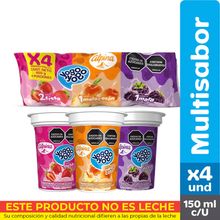 Yogo yogo ALPINA surtido 4 unds x150 g c/u