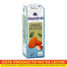 Bebida almendras ALMENDROLA sin azúcares x1000 ml