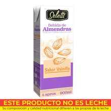Bebida SELETTI almendras vainilla x900 ml