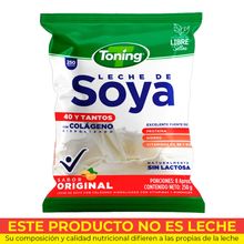 Leche de soya TONING natural x250 g