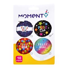 Globos MOMENTY 10" feliz día JARH3189N