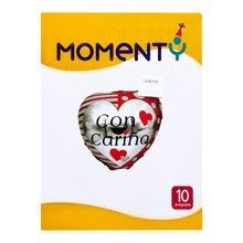 Globos MOMENTY 10" amor corazón H024