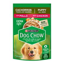 Alimento húmedo para perro DOG CHOW cachorro sabor a pollo x100 g