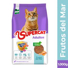Alimento para gato SUPERCAT frutos del mar x1000 g