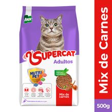 Alimento para gato SUPERCAT mix carnes x500 g