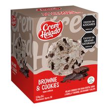 Helado CREM HELADO brownie x2500 g