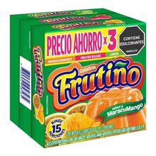 Gelatina FRUTIÑO maracumango 3 unds x14 g c/u