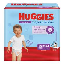 Pañal HUGGIES pants triple protección XG x25 unds