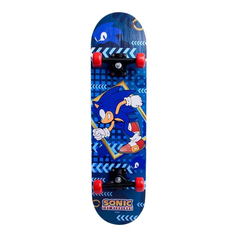 Patineta-Skate-Entretenimiento-Principiantes-Azul-79cm-Sonic