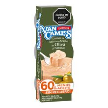 Atún VAN CAMP'S en aceite de oliva menos aceite 3 unds x55 g c/u