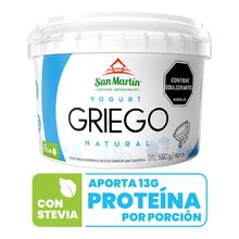Yogurt SAN MARTÍN griego natural x550 g