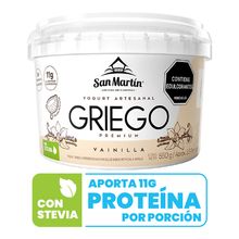 Yogurt griego SAN MARTIN descremado de vainilla x550 g