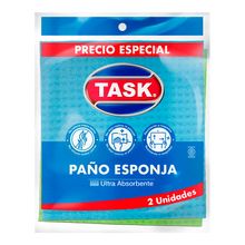 Paño esponja TASK absorbente x2 unds