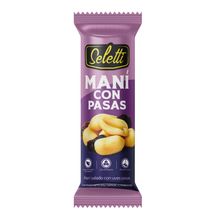 Maní SELETTI salado con uvas pasas x50 g