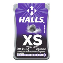 Caramelo HALLS xs mora azul x15 g