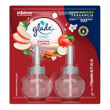 Ambientador GLADE plugins aceite manzana canela 2 unds x21 ml c/u