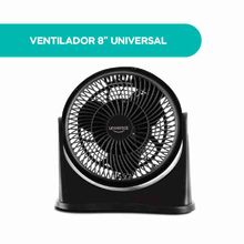 Ventilador Universal 8? – 3 Velocidades, Base Mesa o Pared, Motor 40 W