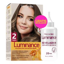 Tinte LUMINANCE rubio mediano cenizo + revelador precio especial N.° 7.1