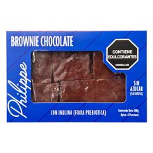 Brownie PHILIPPE chocolate sin azúcar x200 g