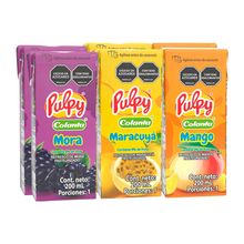 Refrescos pulpy COLANTA surtidos pague 5 lleve 6 x200 ml c/u