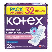 Toallas KOTEX nocturna tela x32 unds