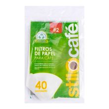 Filtro café STILO CAFÉ n.°2 x40 unds