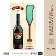 Crema de whisky BAILEYS x700 ml gratis espumador eléctrico