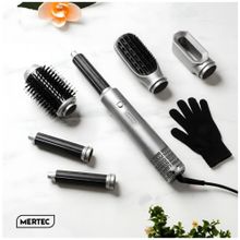 Cepillo Secador Multifuncional Mertec 5 en 1 Gris Coral Mist