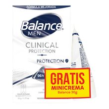 Desodorante BALANCE clinical men x50 g gratis mini crema
