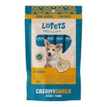 Alimento para perro LOPETS snack creamy atún x60 g