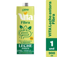 Leche entera CELEMA vita fibra UHT x900 ml
