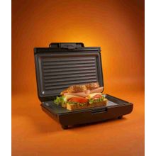 Sanduchera de Grill Home Elements: 2 en 1 – Paninis Crujientes y Parrilla para Carne en Minutos