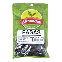Uvas pasas AFINCADOS x80 g