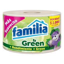 Papel higiénico FAMILIA green 1 rollo x29,6 metros