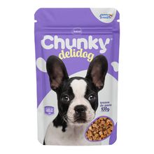 Alimento húmedo para perro CHUNKY delidog pavo x100 g