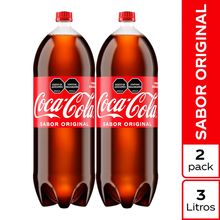 Gaseosa COCA COLA 2 unds x3000 ml c/u