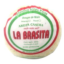 Arepa LA BRASITA blanca/amarilla 5 unds x450 g