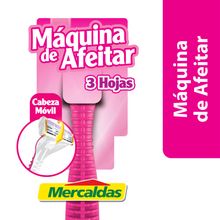 Máquina de afeitar MERCALDAS mujer 3 hojas unidad 2x3