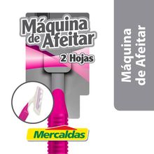 Máquina de afeitar MERCALDAS mujer 2 hojas unidad 2x3