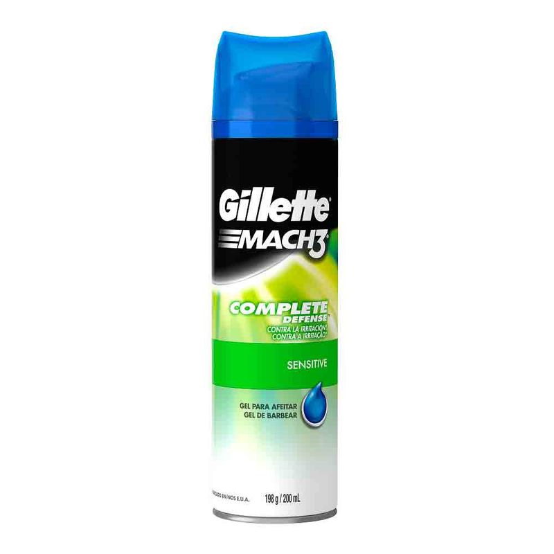 Gel-para-afeitar-GILLETE-MACH-3-complete-defense-sensitive-x200-ml