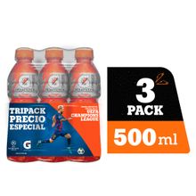 Bebida hidratante GATORADE surtidos 3 unds x500 ml c/u