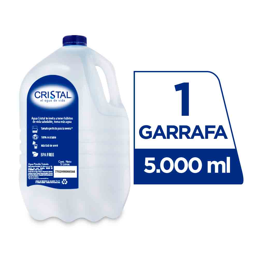 Agua Cristal Garrafa x 5 L