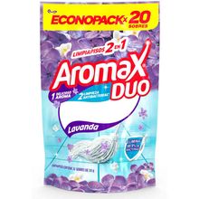 Limpiador pisos AROMAX DUO lavanda polvo 20 unds  x10 g c/u