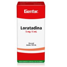 Loratadina GENFAR jarabe 5 mg x100 ml