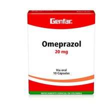 Omeprazol GENFAR 20 mg x10 tabletas