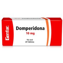 Domperidona GENFAR 10 mg x20 tabletas