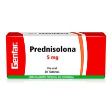 Prednisolona GENFAR 5 mg x30 tabletas